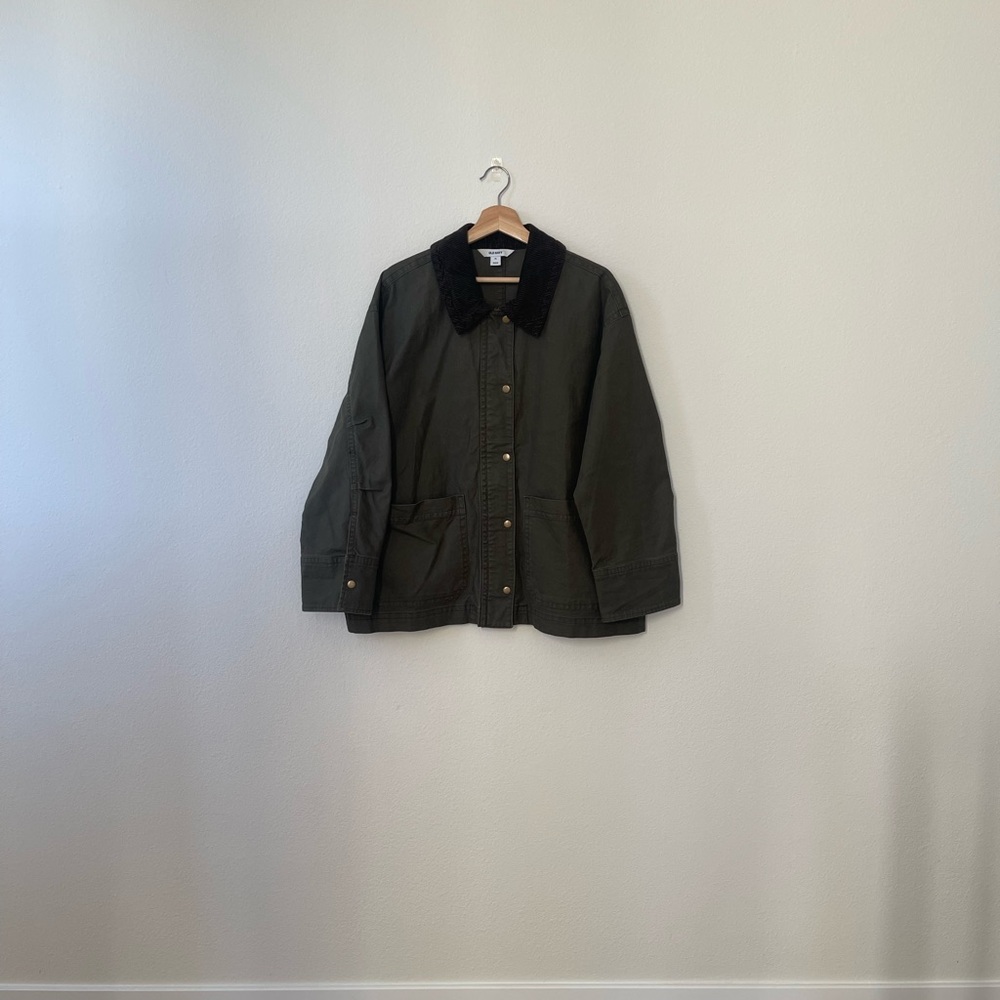 Old Navy Heritage Green Canvas Barn Jacket